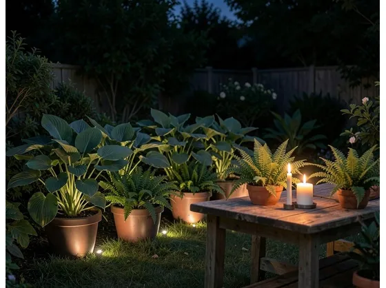 foto giardino illuminato