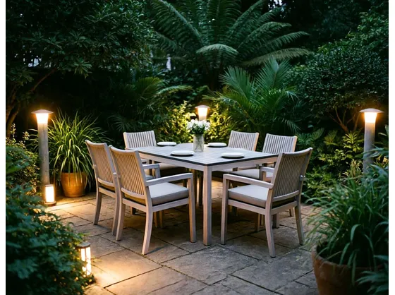 foto giardino illuminato