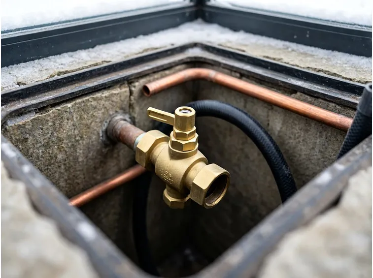 Svuotare la vasca e la linea idrica senza lasciare acqua nei tubi