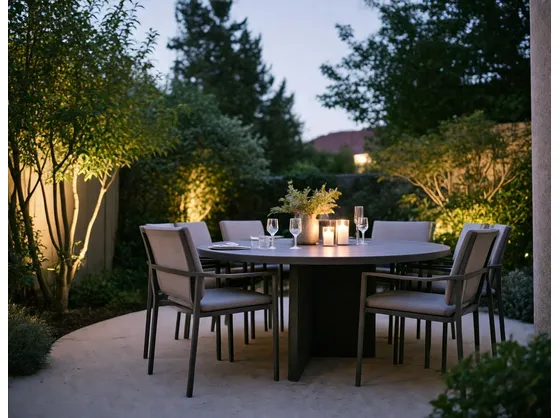foto giardino illuminato