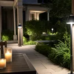 foto giardino illuminato