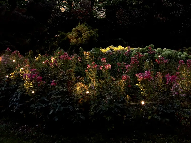 Perché partire dai LED per luci da giardino festive a basso consumo (foto Illuminazione giardino Antonangeli I-Snap Outdoor)