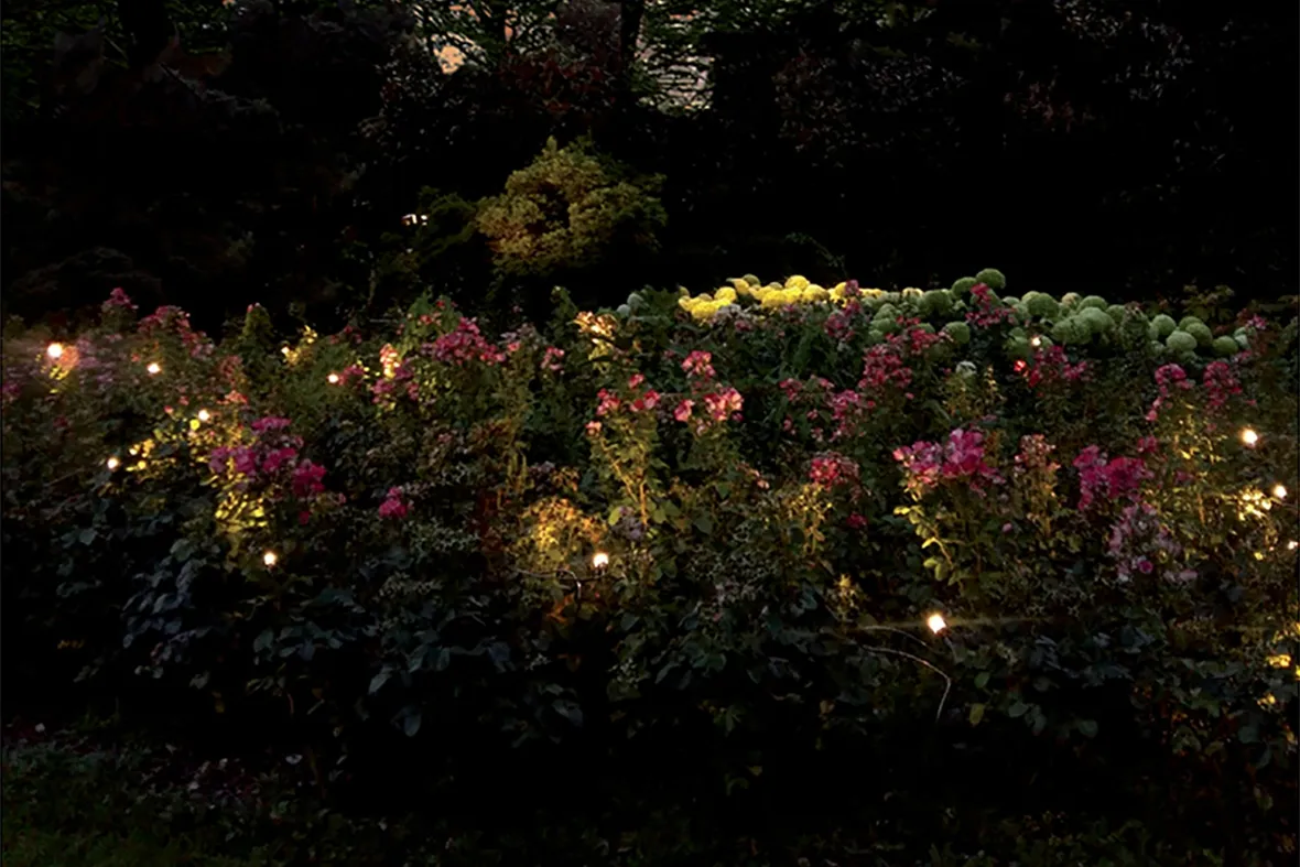 Perché partire dai LED per luci da giardino festive a basso consumo (foto Illuminazione giardino Antonangeli I-Snap Outdoor)