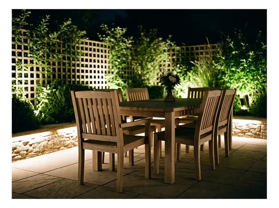 foto giardino illuminato