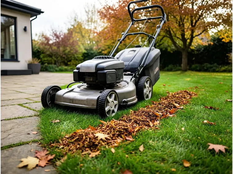 Triturarle sul posto con il tagliaerba mulching o il robot