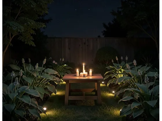 foto giardino illuminato