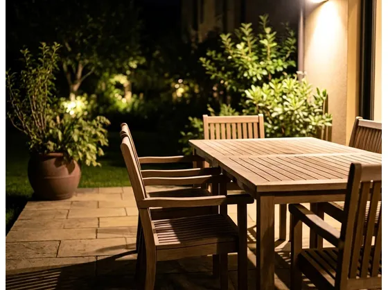 foto giardino illuminato