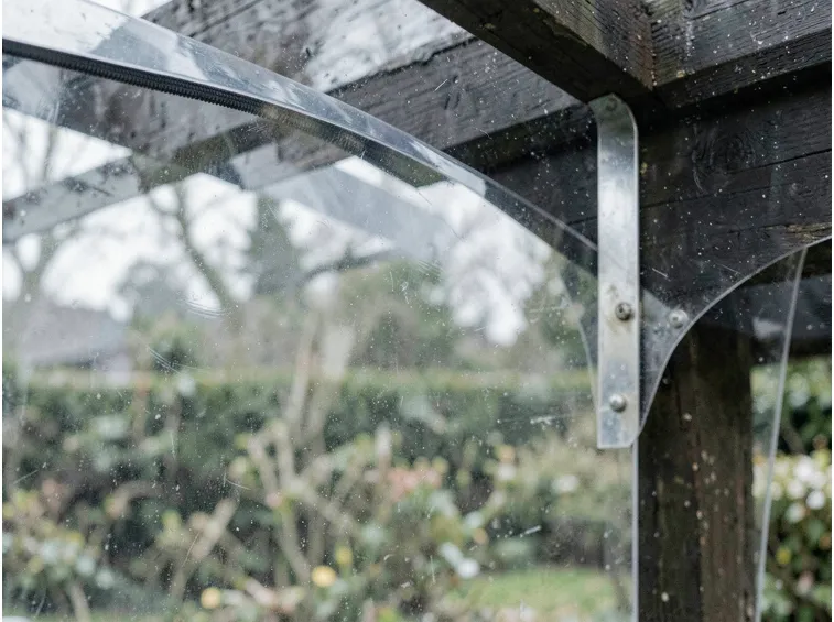 Tende antivento in PVC trasparente con guide laterali