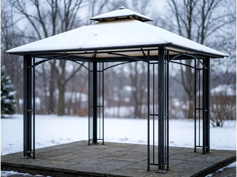 Neve sul tetto: quando toglierla e come farlo senza danneggiare il gazebo