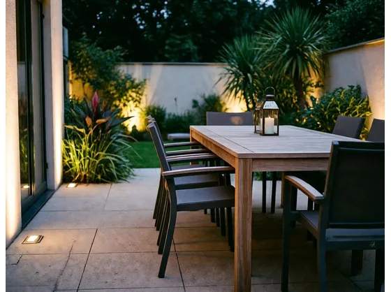 foto giardino illuminato