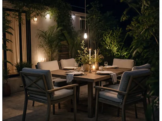 foto giardino illuminato