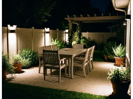 foto giardino illuminato