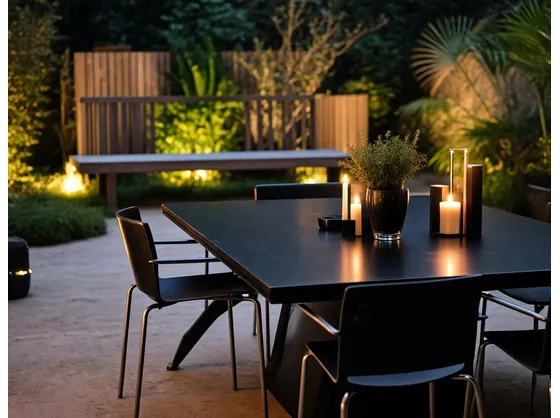 foto giardino illuminato