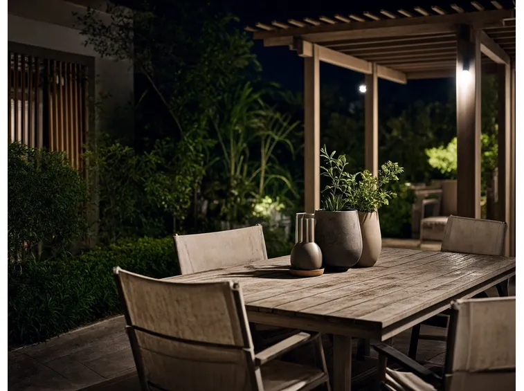 foto giardino illuminato