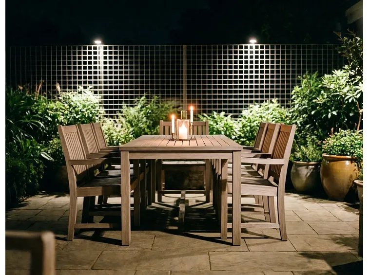 foto giardino illuminato