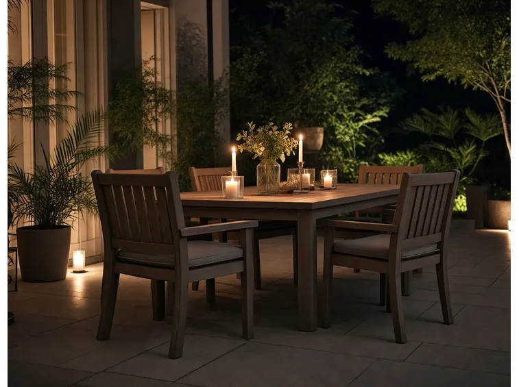 foto giardino illuminato