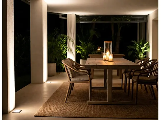 foto giardino illuminato