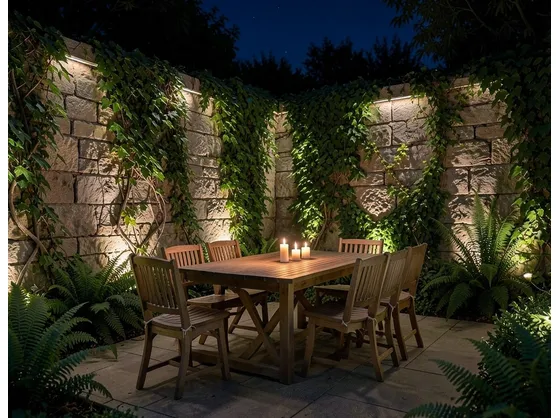 foto giardino illuminato