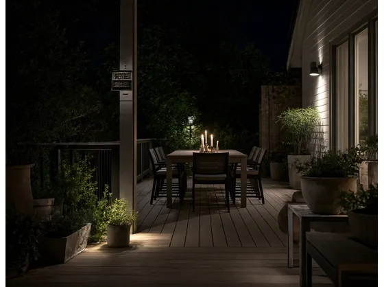 foto giardino illuminato