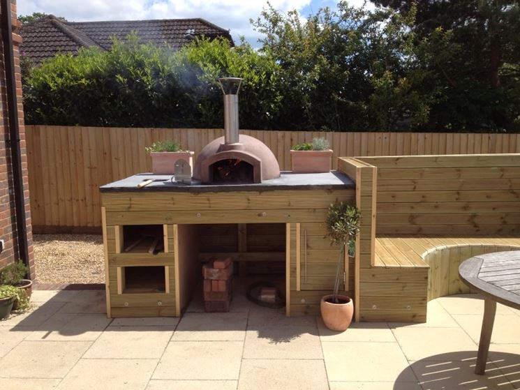 Forno a legna in giardino