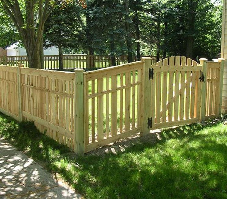 tipologia di recinzione in legno