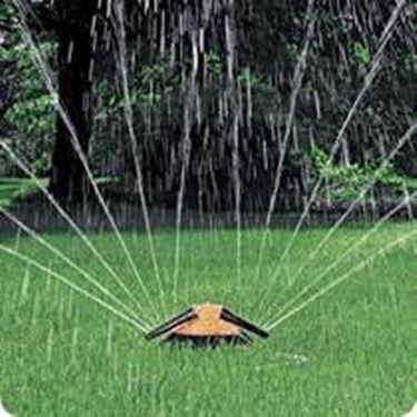 Un esempio di irrigatore rotante.