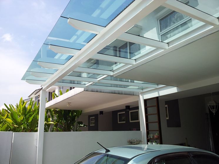 Tettoie in vetro tettoie da giardino modelli prezzi tettoie in ... Coperture vetro per esterni