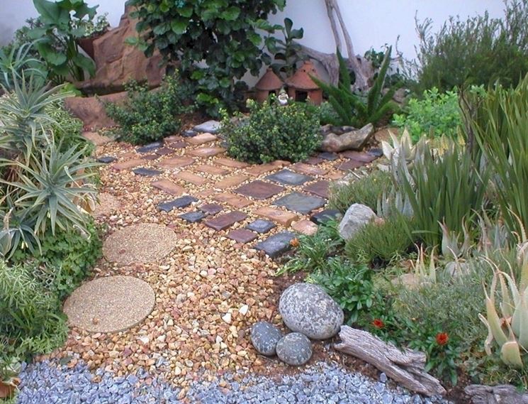 ghiaia in giardino