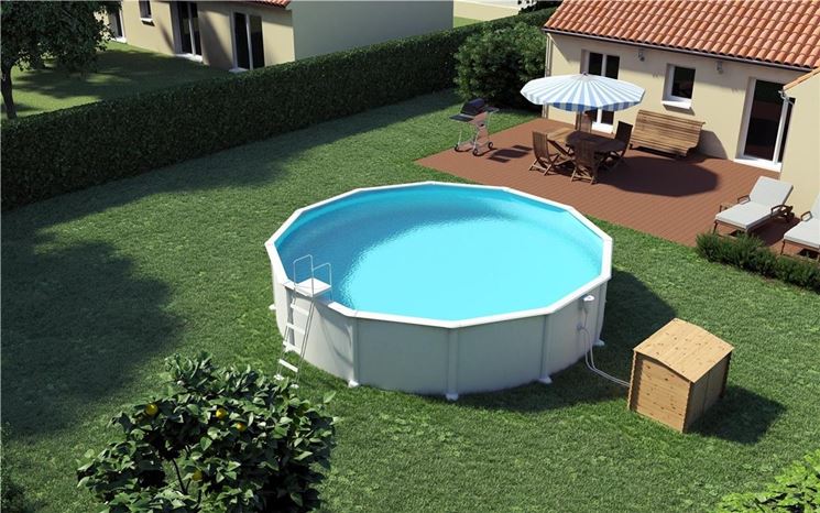 modello di piscina fuori terra