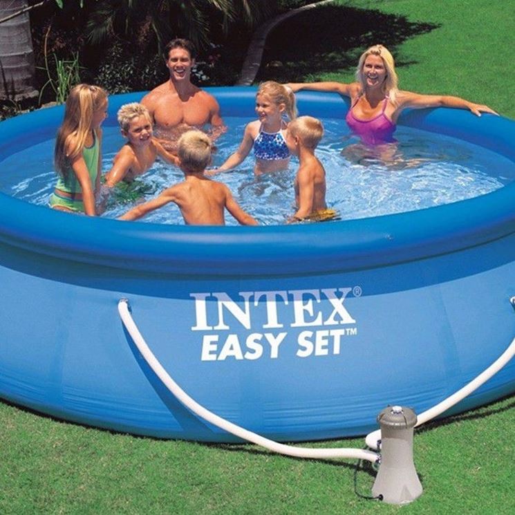 piscina gonfiabile con filtro